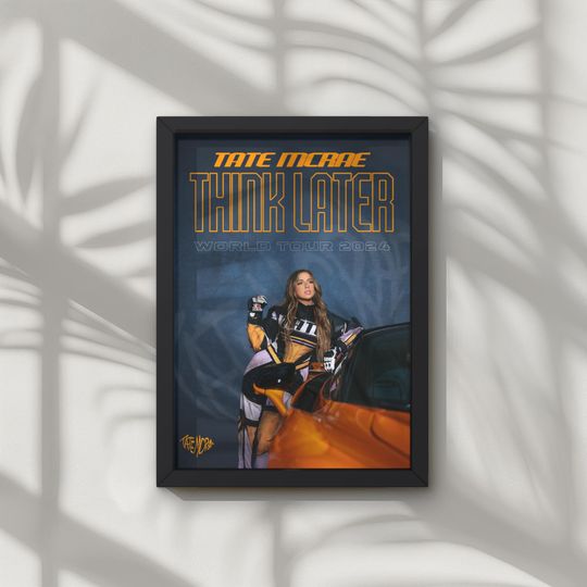 Discover Tate McRae Think Later Tour Poster, Pop Music Poster, Music Fan Gift
