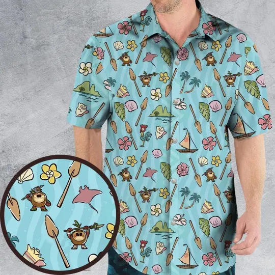 Discover Ocean Vibes moanaa Hawaiian Shirt
