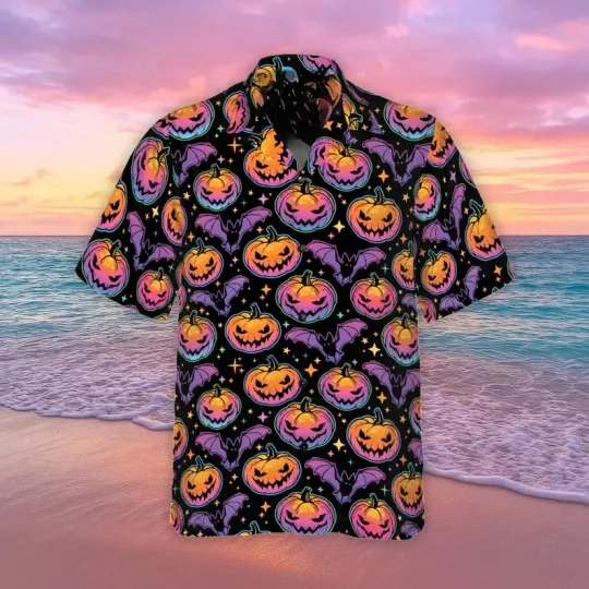 Discover Halloween Scary Pumpkin  Hawaii Shirt Men Women