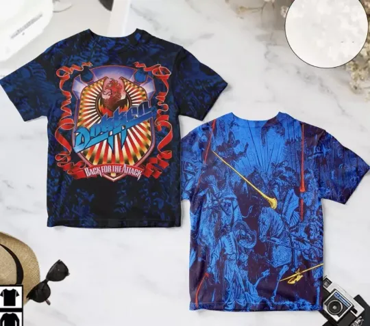 Discover Dokken Back For The Attack Album Cover 3D T-Shirt