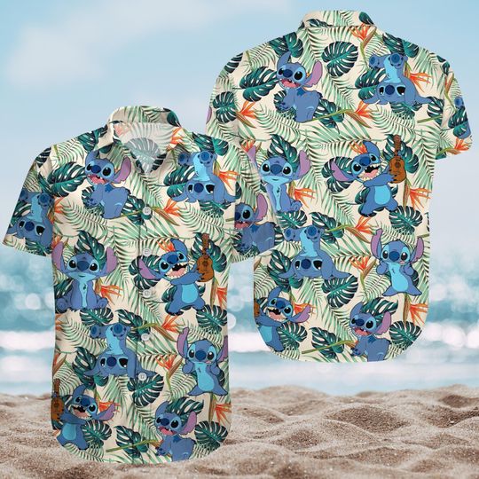 Discover Stitchh Summer Button Shirt, Lilo And Stitchh Shirt And Shorts, Disneyyy Stitchh Shirt For Men, Disneyyy Button Up Shirt, Magicc Kingdom