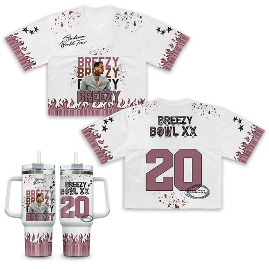 Discover Retro Chris Brown Football Jersey Croptop, Chris Breezy Jersey