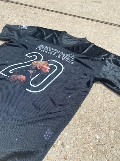 Discover Breezy Bowl XX Jersey, Chris Brown 20 Year Tribute Football Jersey