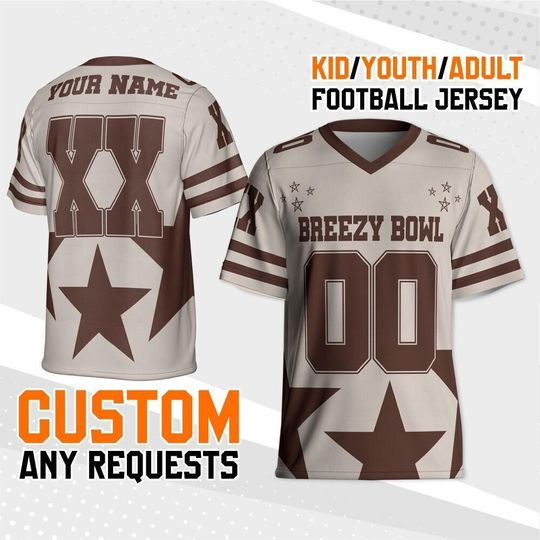 Discover Personalize Breezy Bowl Stars Football Jersey, Breezy Bowl XX Jersey, Gift For Fans