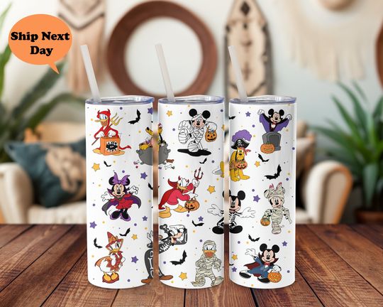 Discover Spooky Mickeyy and Friends Tumbler – Pumpkin Disneyyy Halloween Gift