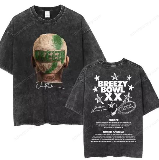 Discover Chris Brown Album Cover Shirt Vintage Hip Hop Graphic Tee Fan Gift