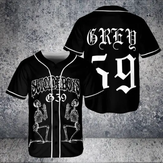 Discover Suicideboy Grey Day Tour Concert 2025 Baseball Jersey