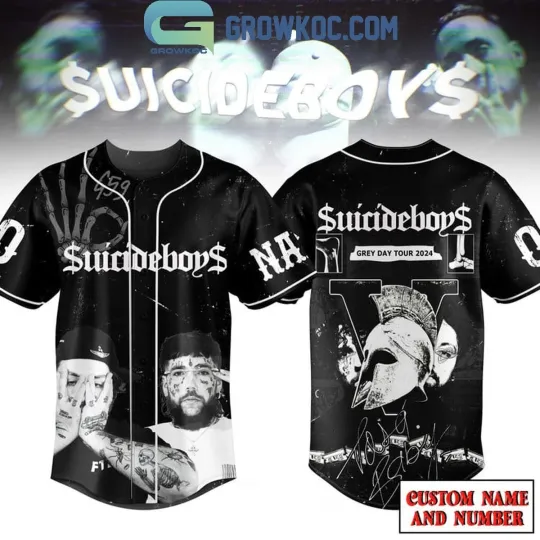 Discover Suicideboys Grey Day Tour  Baseball Jersey