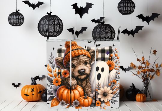 Discover Highland Cow Halloween Tumbler, Witches Hat Cow Tumbler, Cute Cow Tumbler