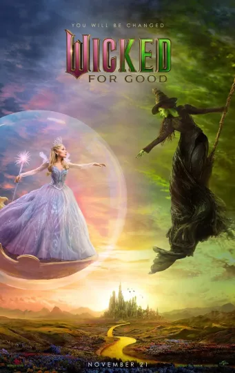 Discover 2025 Wicked For Good Poster Ariana Cynthia Erivo Land Poster