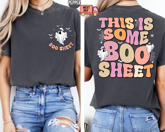 Discover Halloween Party Shirt,  This is Some Boo Sheet Shirt