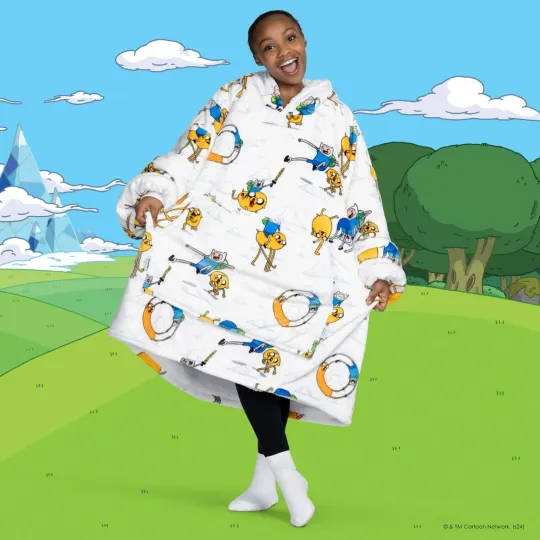 Discover Adventure Time Oversize Blanket Hoodie, Adventure Fan Gift Blanket Hoodie