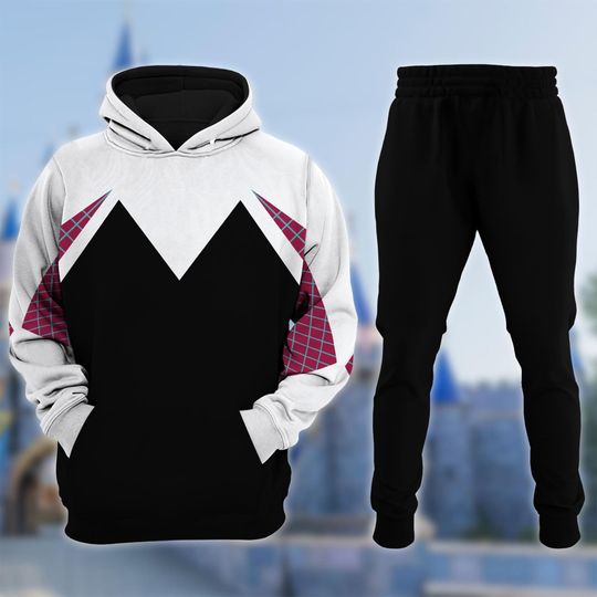 Discover Spider Girl Cosplay Costume 3D Hoodie Jogger