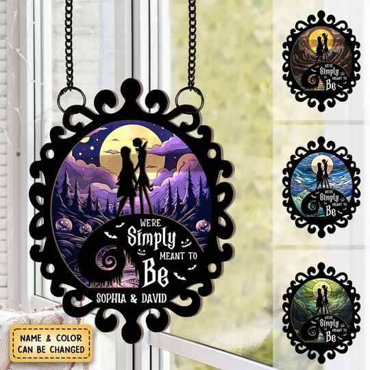 Discover We're Simply Meant To Be - Personalized Window Hanging Suncatcher Ornament