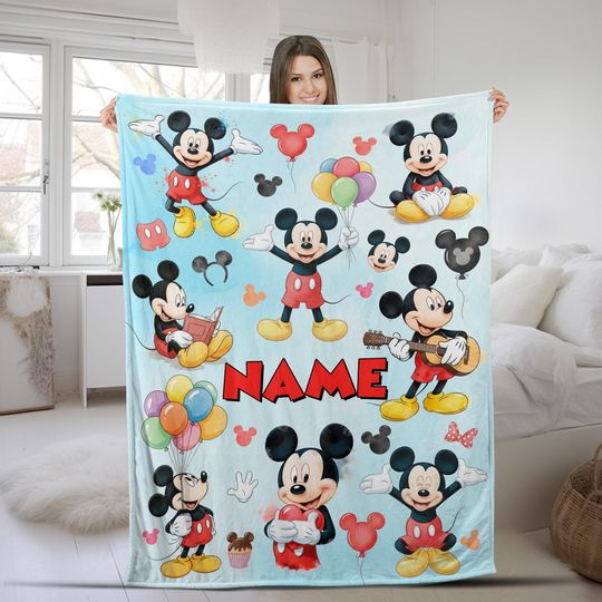 Discover Personalized Mickeyy mouse Blanket Mickeyy Blanket Mickeyy mouse