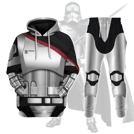 Discover Captain Phasma's Armor Costume Hoodie Sweatshirt Sweatpants Tracksuit