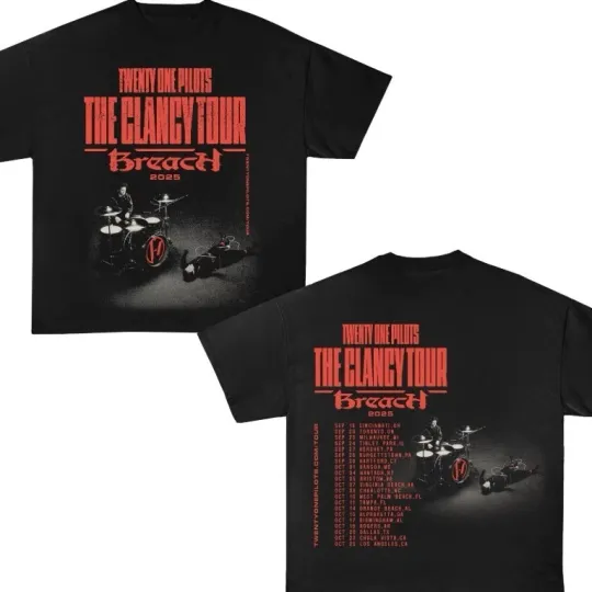 Discover Pilotss band T-shirt, Breach Tour 2025 Unisex Graphic T-shirt