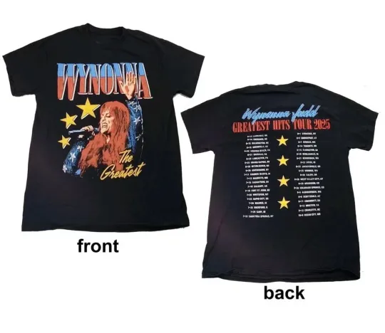 Discover NEW!!! Wynonna Judd 2025 Greatest Hits Tour Shirt