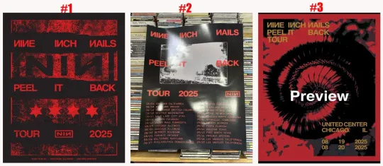Discover Nine Inch Nails August 19th 20th 2025 Chicago Illinois United Center Poster