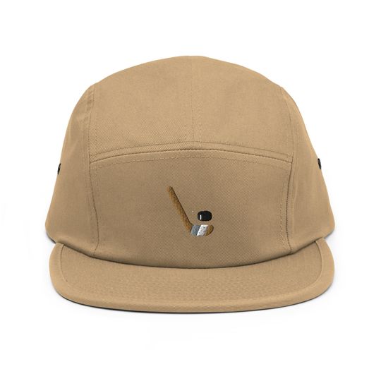 Discover Ice Hockey Embroidered 5 Panel Camper Cap