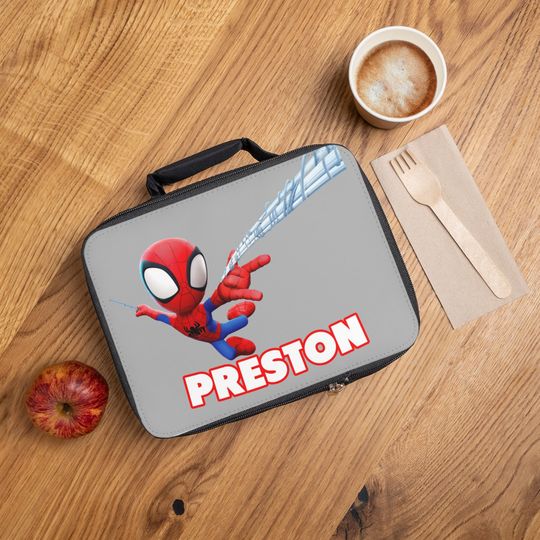 Discover Custom Spidey Lunch Bag Personalized Lunch Bag Spidey Lunch box Custom kid Spidey Bag Lunch Box for boy Spidey and his amazing friends Gifts