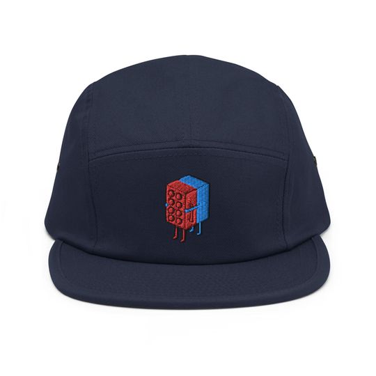 Discover Hugging Toy Blocks  Embroidered 5 Panel Camper Cap