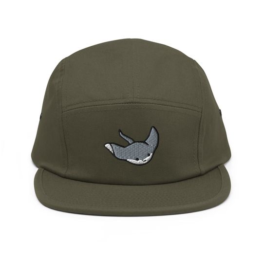 Discover Little Stingray Embroidered 5 Panel Camper Cap
