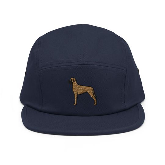 Discover Great Dane Embroidered 5 Panel Camper Cap - Pure Cotton Comfortable Fit in Variety of Colors