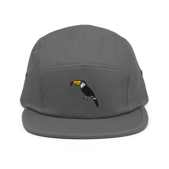 Discover Toco Toucan Embroidered 5 Panel Camper Cap