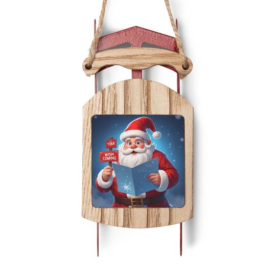 Discover Ornament Sets, Festive Sled Ornaments, Christmas Decor, Holiday Tree Accessories, Winter Decorations, Unique Gift, Rustic Christmas