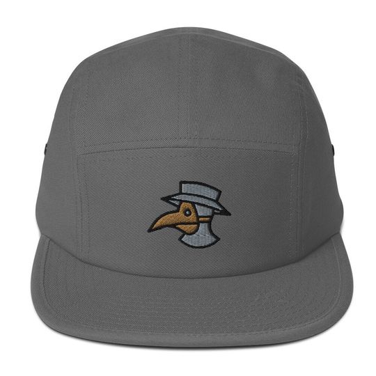 Discover 5 panel hat, plague doctor embroidered five panel cap.