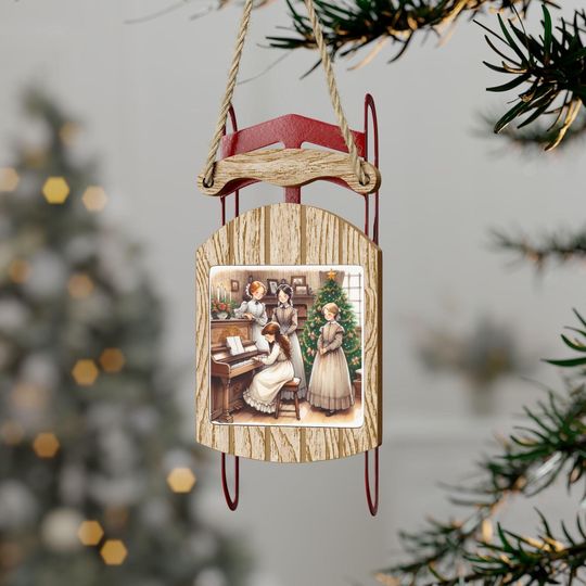 Discover Christmas Sled Ornaments, Holiday Decor, Little Women, Louisa May Alcott