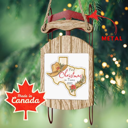 Discover Handcrafted Wooden Sled Ornaments, Holiday Dcor, Christmas Tree Decorations, Unique Gift Ideas, Rustic Home Accents, Winter Decor