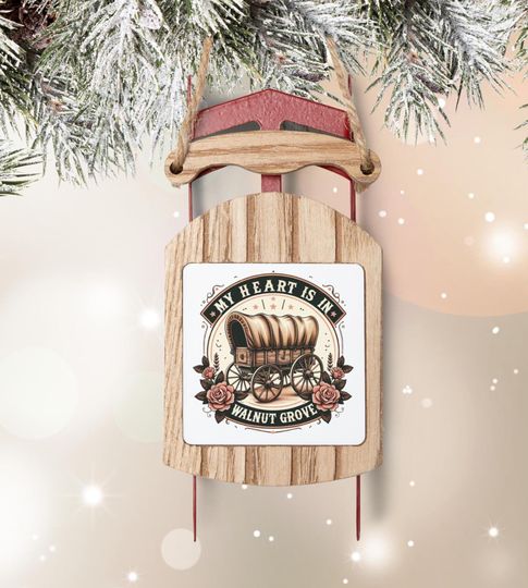 Discover Ornaments, Laura Ingalls Wilder Christmas Tree Decor, Holiday Gift, Walnut Grove Decoration