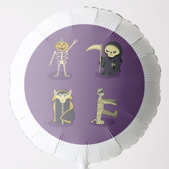 Discover Halloween Skeleton Dracula Mummy Grim Reaper Balloon