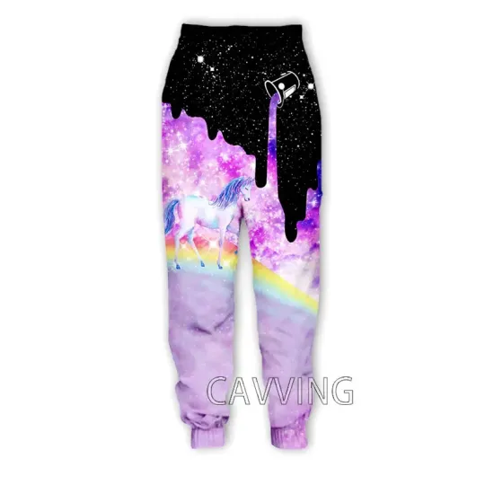 Discover New Fashion  Pouring Milk Star  3D Printed Jogger Pants