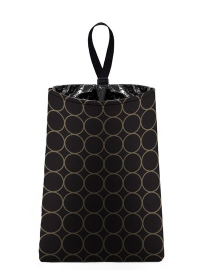 Discover Car Trash Bag // Auto Trash Bag // Car Accessories // Car Litter Bag // Car Garbage Bag - Rings (black and taupe) // Car Organizer