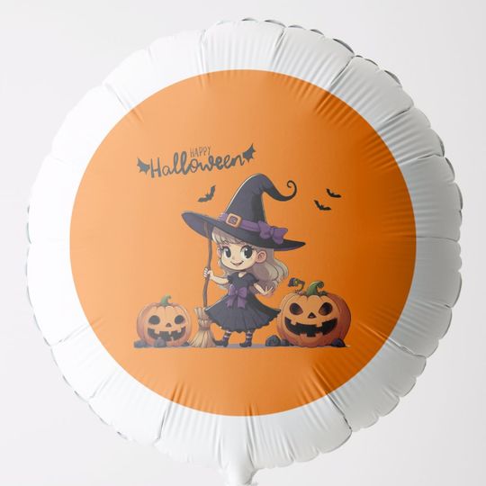 Discover Cute, anime Halloween witch Balloon