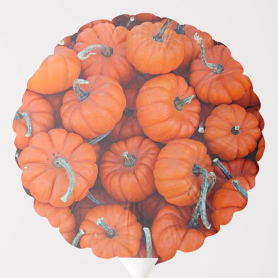 Discover Halloween Mini Pumpkin Fall Autumn Pattern Photo Balloon