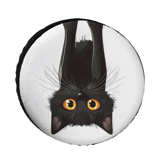 Discover Cute Black Cat Spare Tire Cover