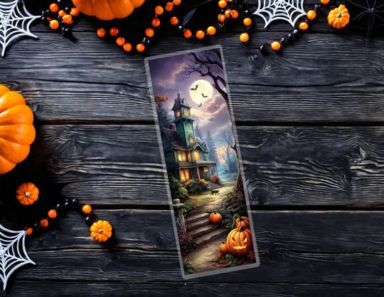 Discover Halloween Haunted House Bookmark | Spooky Bookmark | Gift For Readers | Halloween Bookmark | Gift For Book Lovers |