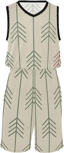 Discover Basketball Shorts and Jersey Set Christmas Geometric Trees