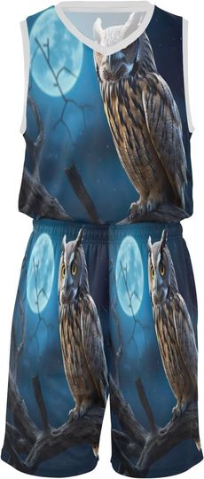Discover Parrot with Leaves and Flowers Basketball Jersey Sets