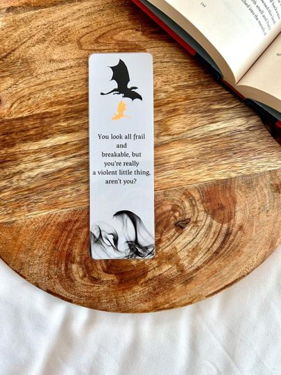 Discover Fourth Wing Bookmark | Xaden Riorson Quote Bookmark | Fourth Wing Quote