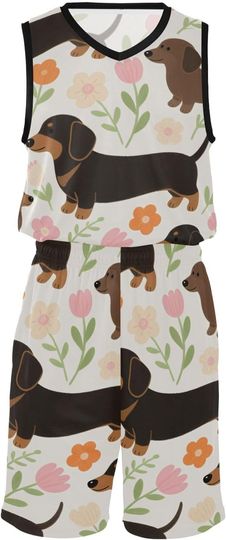 Discover Flowers Basketball Jersey Set