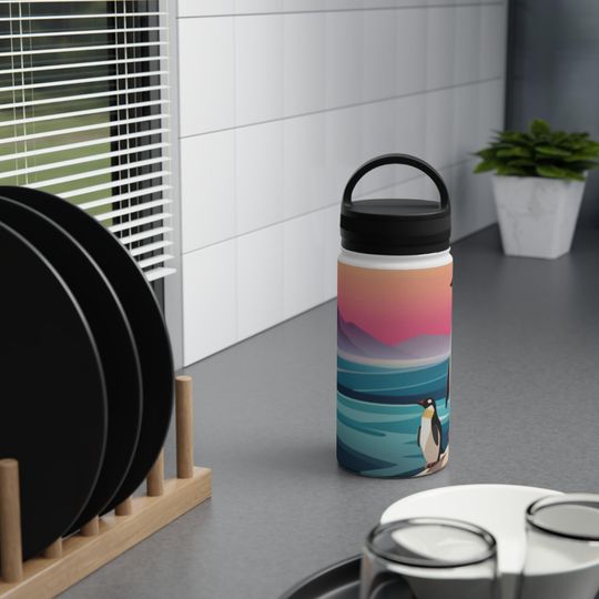 Discover Stainless Steel Water Bottle, Handle Lid