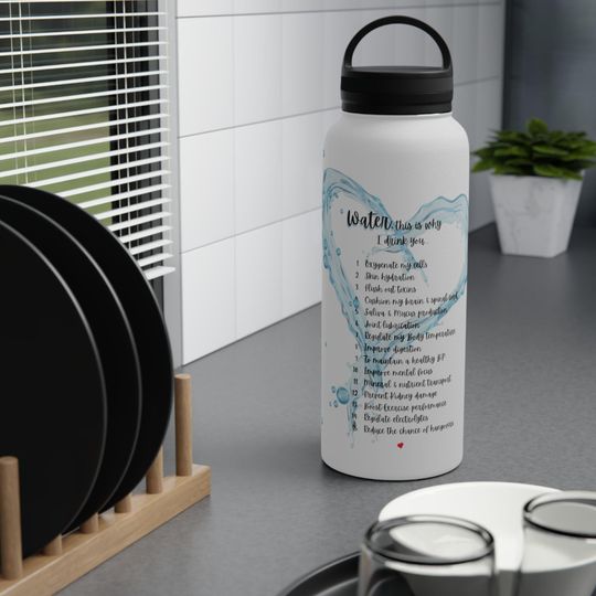 Discover Stainless Steel with Handle Lid - Eco-Friendly Water Bottle