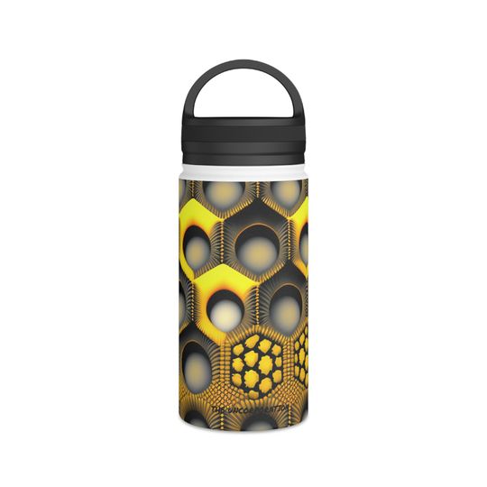 Discover High Tech Hexagon Stainless Steel Water Bottle, Handle Lid