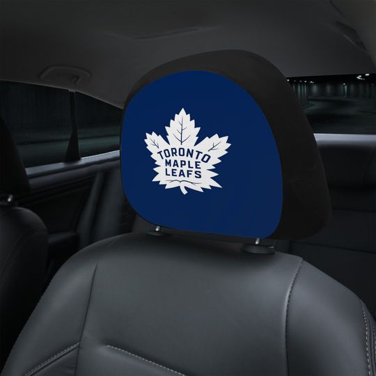 Discover Toronto Maple Leafs themed custom car headrest cover for a fan