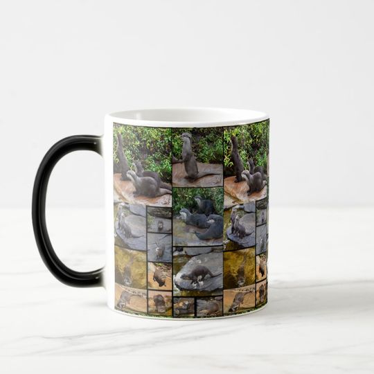 Discover Otter Photo Collage, Magic Morph Mug. Magic Mug